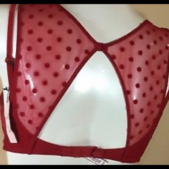 ❣️Victoria’s Secret racer back red padded plunge bra size 32DD ❣️ - Picture 9 of 9